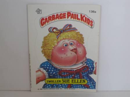 136a Swollen SUE ELLEN 1986 Topps Garbage Pail Kids Card